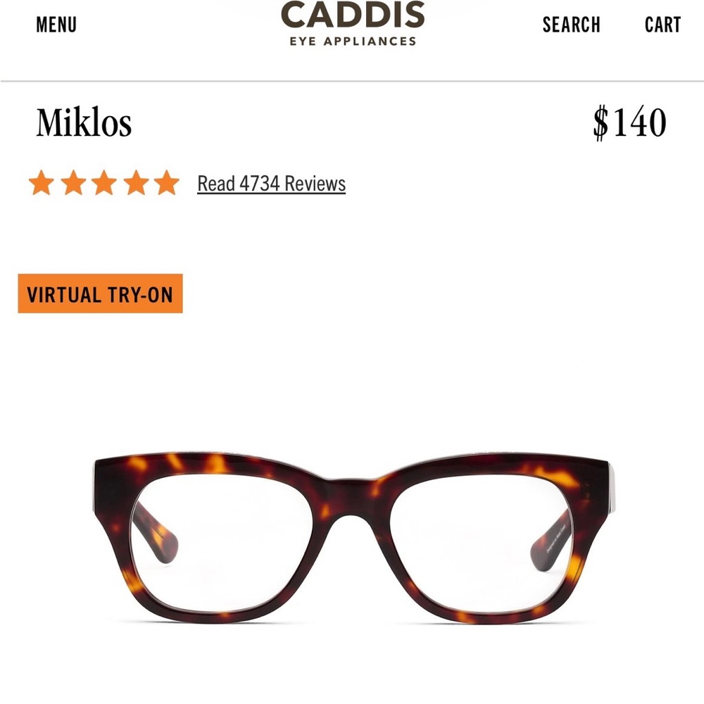 Caddis Miklos Tortoise blue light glasses